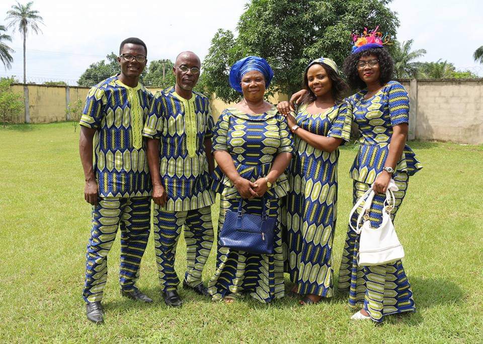 Dr. Ezeama Chidi Elvis with his family members.