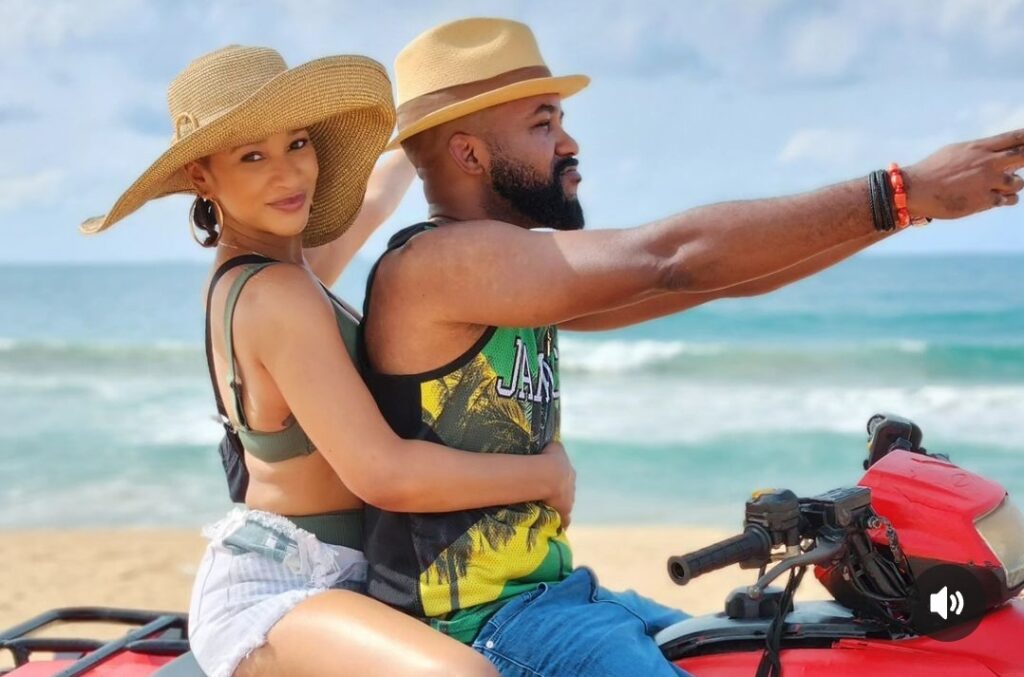 Mr. Banky And Adesua Wellington.