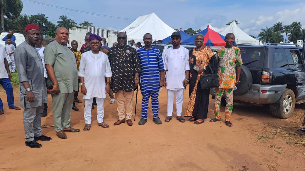 Cross section of guests at the funeral.