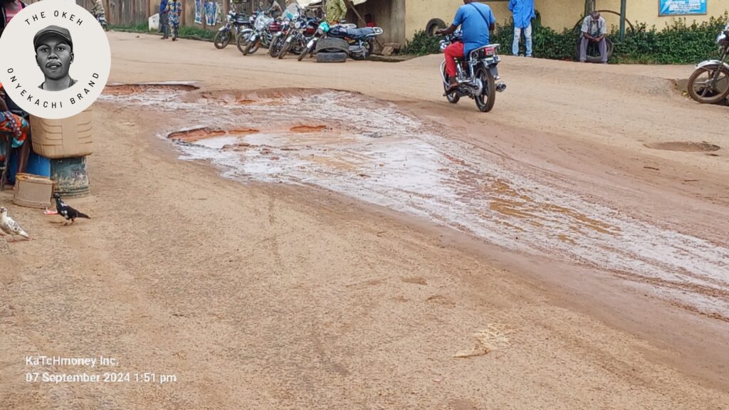 Failed portion of Nnewi - Oba Road previously rehabilitated by FERMA