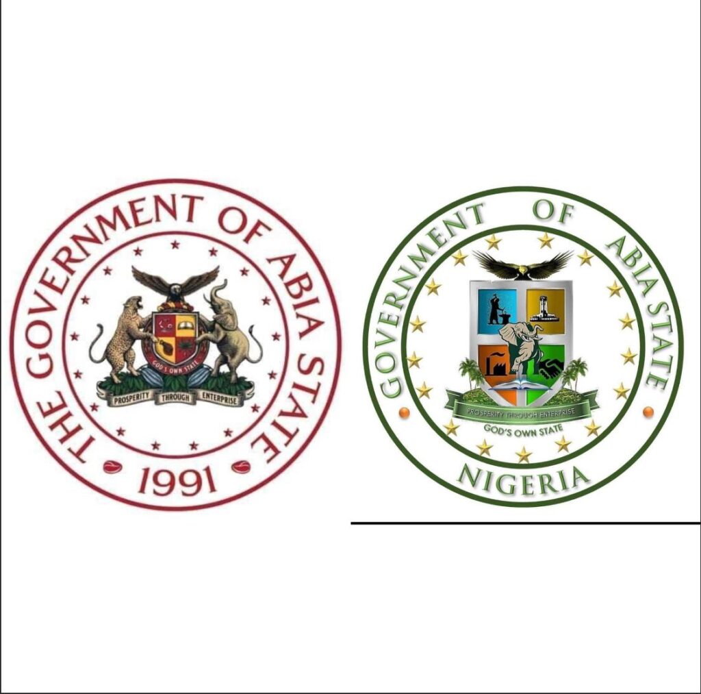 Dr. Alex Otti designed State logo Vs Dr. Okezie Ikpeazu designed State logo.