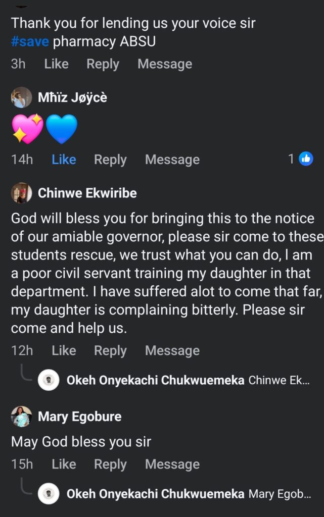 One of the screenshots from a content shared on Facebook.